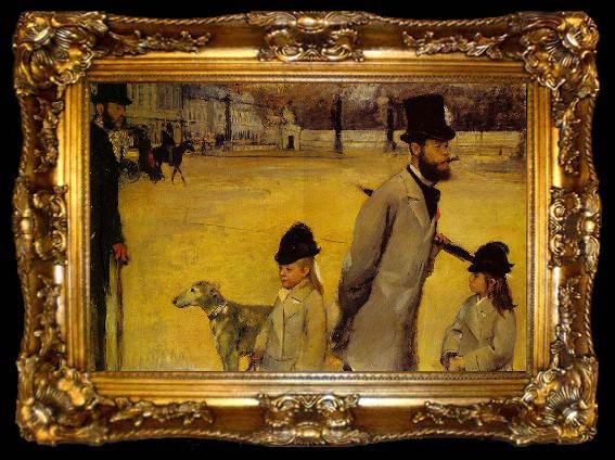 framed  Edgar Degas Place de la Concorde, ta009-2